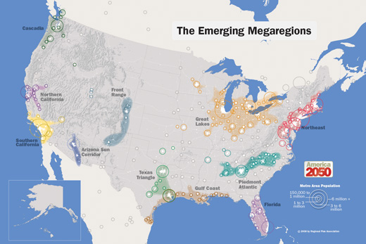 2050_Map_Megaregions2008